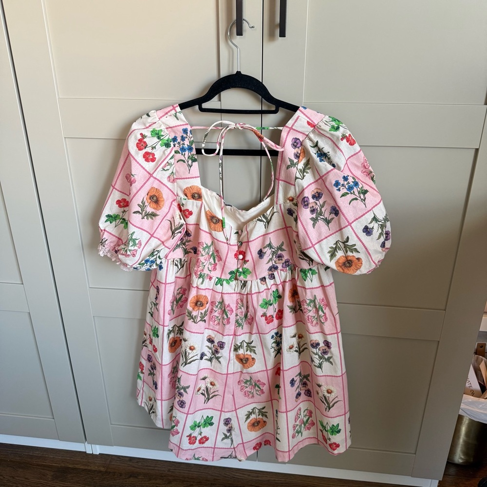 Petal & Pup Pink Floral Romper - Picture 5 of 9
